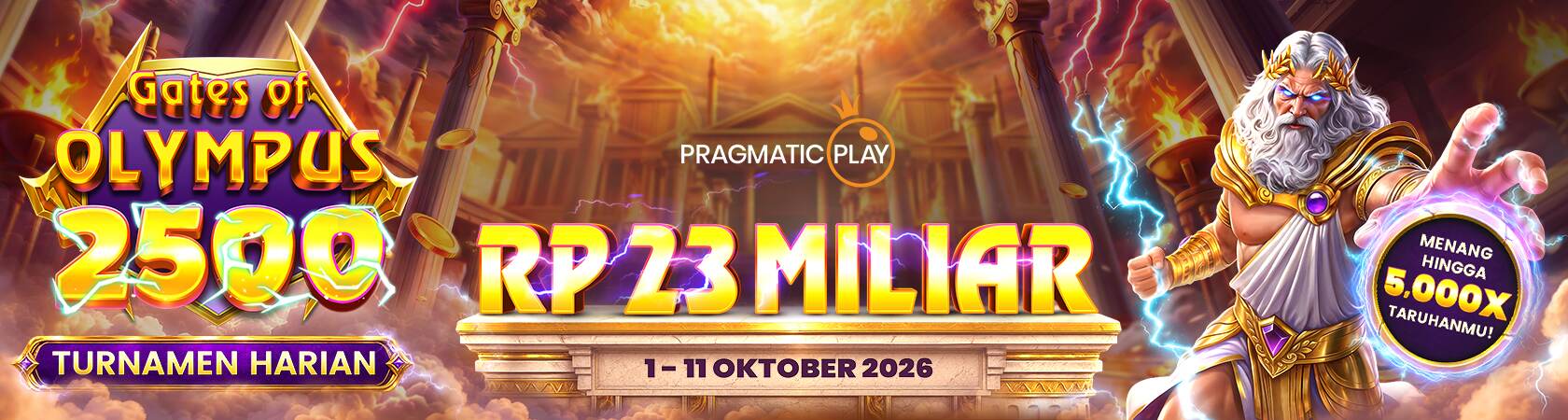 Gates of Olympus 2500 Daily Tournaments
